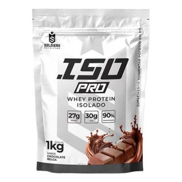 Imagem de ISO PRO Whey Protein Isolado 1kg - Soldiers Nutrition, Chocolate Belga
