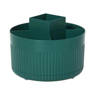 Imagem de Organizador De Maquiagem Rotativo Para Mesa, Caixa De Armazenamento De