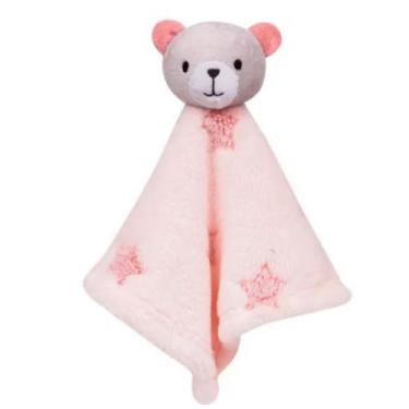 Imagem de Naninha Bebê Pelúcia Antialérgica Estrelinhas Buba, Rosa