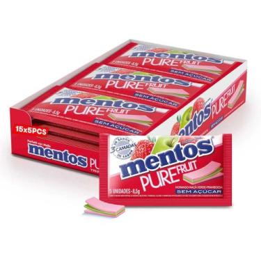 Imagem de Kit Chiclete Doces Mentos Slab Pure Fresh 3 Camadas sem açúcar 6 Unida