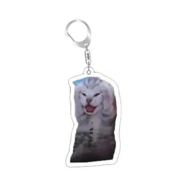 Imagem de Chaveiro De Memes De Gatos Engraçados E Fofos, Presente Para Estudante
