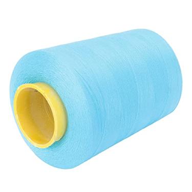 Imagem de Linha seringa, carretel de linha é confortável para costurar(251 azul celeste)