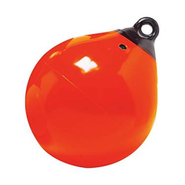 Imagem de Boia inflável de vinil com ponta tuff 1157 Taylor Made Products, Laranja, 21" Dia.