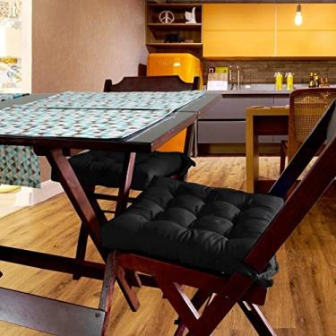 Imagem de Almofada Para Cadeira Futton Ox 40x40cm - Preto