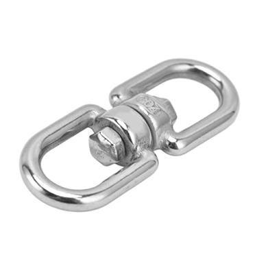Imagem de Anel giratório olho a olho, gancho giratório com extremidade dupla resistente à ferrugem para redes para cadeiras suspensas para balanços(M5)