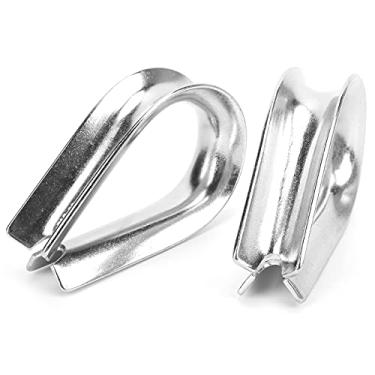 Imagem de Dedais de cabo de cabo de aço M20, dedais de cabo de cabo de aço compacto de 20 mm duráveis ​​para fábrica para equipamento industrial para componentes eletrônicos marítimos