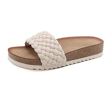 Imagem de Sandálias de cunha + chinelos femininos + sandálias plataforma + sapatos de tecido + sandálias antiderrapantes confortáveis ​​+ sandálias de praia de verão + sapatos de jardim-Damasco_37