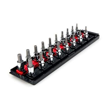 Imagem de TEKTON Conjunto de soquetes sextavados com chave de 3/8 polegadas, 18 peças (1/8-3/8"), 3-10 mm) | SHB91201