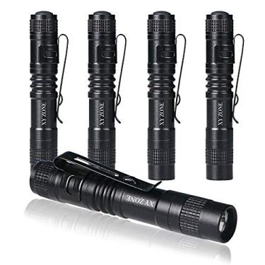 Imagem de (5pcs-version 1) - XY ZONE 5pcs Ultra Slim XP-1 XPE-R3 LED1000LM Mini Flashlight Clip Lamp Penlight Torch Powered by 1 x AAA Battery (not include)