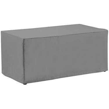 Imagem de Crosley Furniture CO7502-GY Capa de mesa retangular de vinil reforçado de calibre pesado, cinza