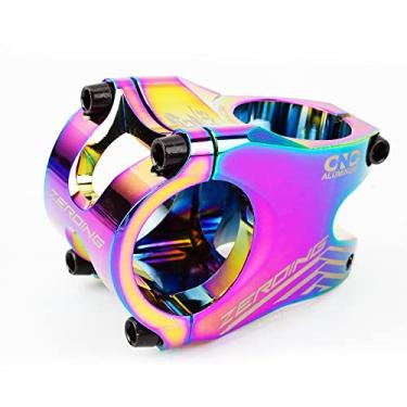 Imagem de Hastes de guidão para mountain bike, ultraleves, vazadas e curtas de 31,8 x 35 mm, haste dobrável para haste de liga de alumínio para a maioria das bicicletas, bicicletas de estrada, MTB, BMX, equipamento fixie, ciclismo (colorido)