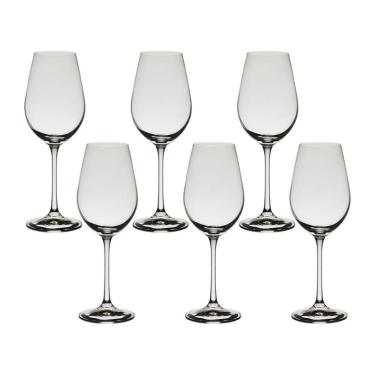 Imagem de Jogo com 6 Taças De Cristal Para Vinho Branco Helena 250 ml Bohemia