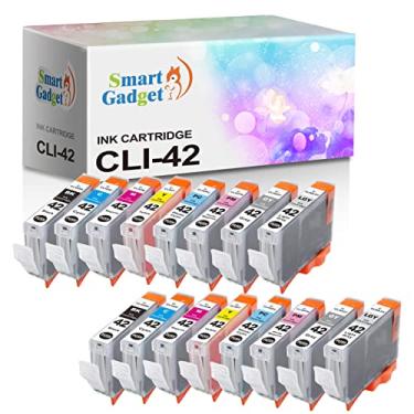 Imagem de Pacote com 16 cartuchos de tinta CLI42 compatíveis com dispositivos inteligentes CLI42 CLI-42 CLI 42 | Use com impressoras PIXMA Pro-100 Pro-100S Pro 100 [pacote com 2 x 8 cores]