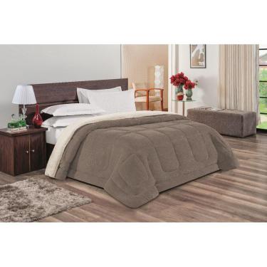 Imagem de Coberdrom Everest King Sherpa Dupla Face Cáqui