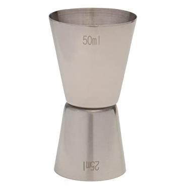 Imagem de Mimo Style Dosador Duplo, Possui Dois Lados de Medição, Garante a Dosagem Exata Para Seu Drink, 50 ml Lado Maior e 25 ml Menor, Material em Aço Inoxidável na Cor Prata
