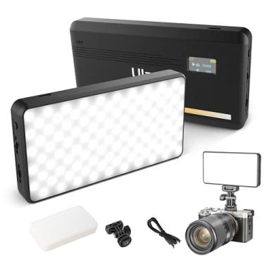 Imagem de ULANZI VL200 Luz de vídeo LED bicolor, luz de vídeo na câmera, mini luz de câmera recarregável de 5000 mAh tipo C, iluminação ultra brilhante de 2500-9000K para fotos e vídeos, luz de preenchimento,