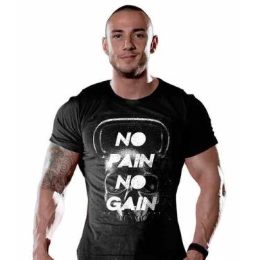 Imagem de Camiseta Academia Black Skull No Pain No Gain - Team Six