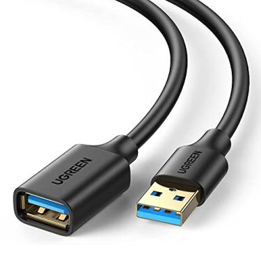 Imagem de U-G-R-E-N Cabo Extensor Usb 3.0 Macho para Fêmea Velocidade de Transferência de Até 5Gbps Sincronização Dados Suporta Plug and Play 1.5 Metros de Comprimento/No Brasil