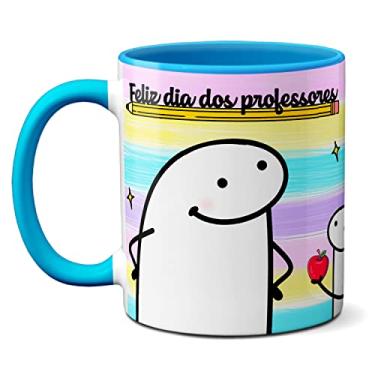 Imagem de Caneca Presente Dia Dos Professores Dedicação E Carinho (Azul)