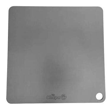 Imagem de Chapa Turbo - Pedra refratária de aço para assar pizza e pão em forno residencial, turbo ou combinado 35x35cm