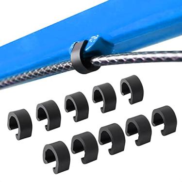 Imagem de VANICE 10 peças de grampos C de bicicleta caixa guia de mangueira grampos de freio desviador cabos de mudança grampos C grampos para bicicleta MTB bicicleta estrada bicicleta