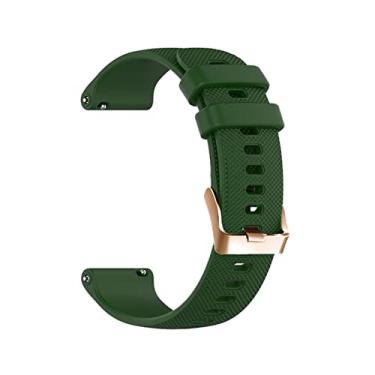Imagem de GANYUU Pulseira de substituição para SUUNTO 3 Fitness Silicone Pulseira Sport Pulseira para SUUNTO 3 Fitness Smart Watch 20mm Strap (Cor: Verde Azul, Tamanho: 20mm Universal)