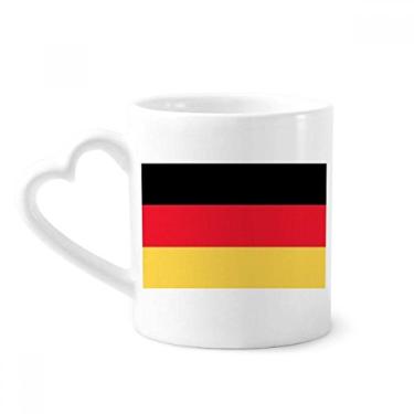 Imagem de Caneca com bandeira nacional da Alemanha país da Europa café cerâmica copo de coração de vidro
