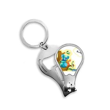 Imagem de Abridor de cortador de unhas aquarela coala e eucalipto da Austrália