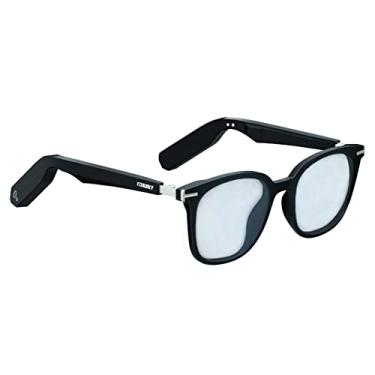 Imagem de Óculos inteligentes, sensor infravermelho, condução óssea, proteção de privacidade, redução de ruído, chamada, música, interação inteligente, impermeável, à prova de poeira, fone de ouvido personalizado (moldura ABS - antiluz azul)