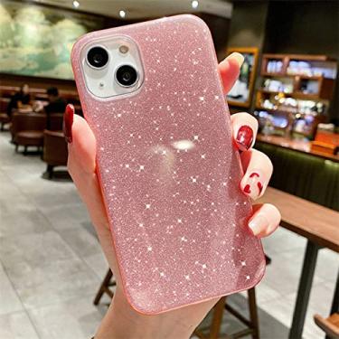 Imagem de Capa de telefone de luxo brilhante com glitter em pó para iPhone 13 Pro Max 11 12 14 Pro Max 14Plus Soft Silicone Capa Traseira P para iPhone 12 Mini
