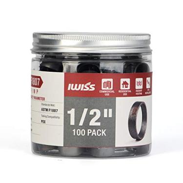 Imagem de IWISS Anéis de cobre F1807 PEX à prova de deslizamento de 1,27 cm - 100 peças