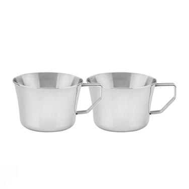 Imagem de Conjunto de Xícaras para Chá e Café Tramontina em Aço Inox com Acabamento Brilho 2 Peças
