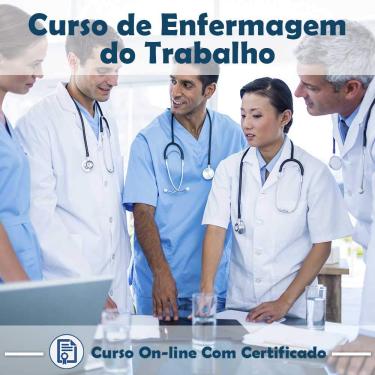 Imagem de Curso Online em videoaula de Enfermagem do Trabalho com Certificado + 2 brindes