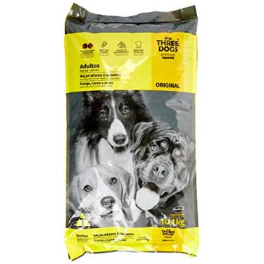 Imagem de Ração Three Dogs Biofresh Para Cães Adultos de Médio e Grande Porte Sabor Frango, Carne e Arroz, 10,1kg