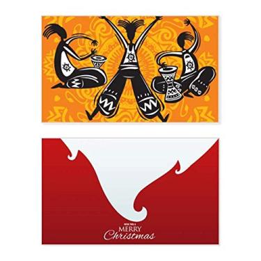 Imagem de Dance Celebrate Mexico Totems Pandeiro Feriado Feliz Natal Cartão de parabéns Mensagem de Natal