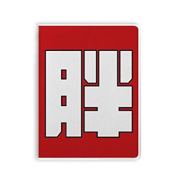 Imagem de Caderno de personagens chineses gordos chineses, capa de goma para diário de capa macia