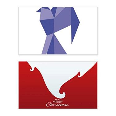 Imagem de Origami roxo estampa de pombo abstrata, feriado, feriado, cartão de felicitações, mensagem de Natal