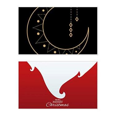 Imagem de Moon Star Symbol Totem Shape Holiday Holiday Merry Christmas Congrats Card Christmas Letter Message
