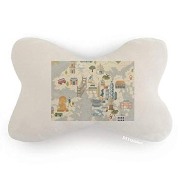 Imagem de DIYthinker Almofada de apoio de cabeça para decoração de pescoço de carro Hong Kong Local Bicycle Visiting China