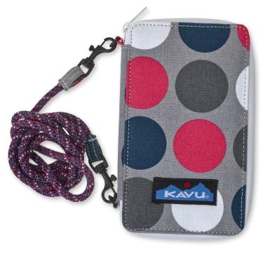 Imagem de Carteira KAVU Go Time com alça de corda, dobrável, transversal, Got Dots, One Size