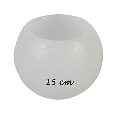 Imagem de VELA LUMINARIA REDONDA 15CM BRANCA DECORATIVA - UN