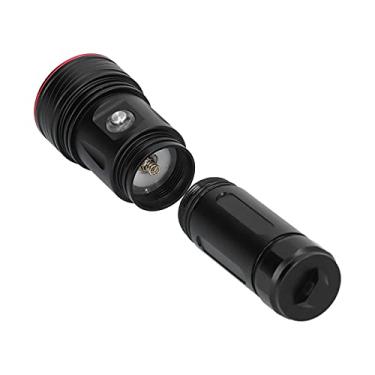 Imagem de Lanterna de mergulho, lanterna de brilho de 3000 lm com interruptor indicador para mergulho subaquático para pesca acampamento