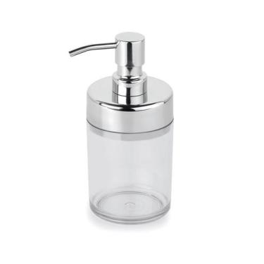 Imagem de Dosador Dispenser Transparente Sabonete Líquido Banheiro - Forma Inox