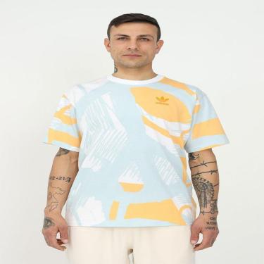 Imagem de Camiseta Adidas Aop Ss Cinza+laranja-Unissex