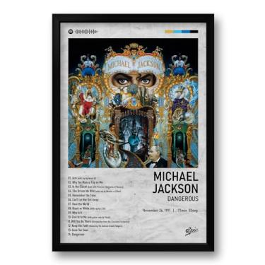 Imagem de Genérico Quadro Álbum Spotify - Michael Jackson - 40x60cm Poster