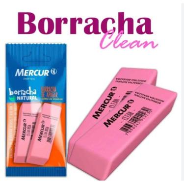 Imagem de Borracha Mercur Pull Pack Clean C/02 Un Rosa