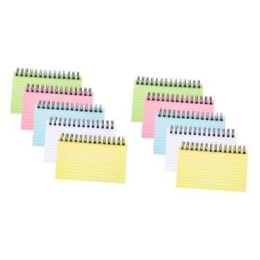 Imagem de TEHAUX 10 Pcs caderno de bobina cadernos espirais bloco de notas rasgado material de escritório itens de escritorio tamanho de bolso de bloco de notas pequeno blocos de notas