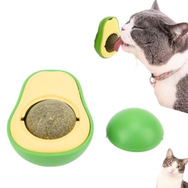 Imagem de Abacate De Brinquedo Para Gatos Com Catnip Erva do Gato Bola de Lamber Natural