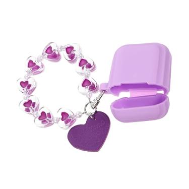 Imagem de Veemoon 2Pcs Capa De Fone De Ouvido Delicada A Corrente Pro Roxo