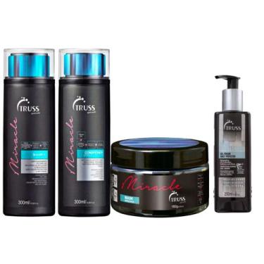 Imagem de Truss Miracle - Kit Shampoo + Condicionador + Máscara  + Hair Protecto